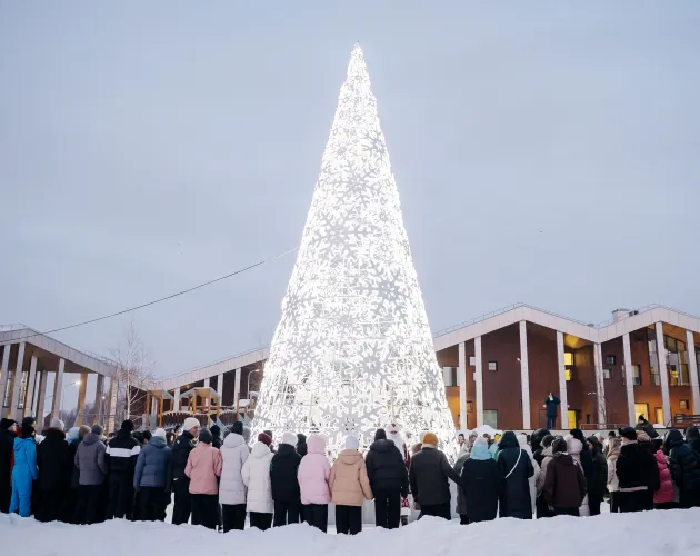 В «Точке будущего» открыли главную ёлку комплекса