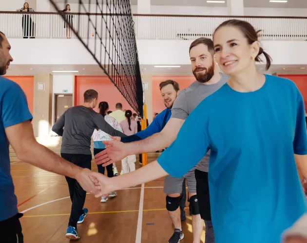 В Образовательном комплексе «Точка будущего» состоялся VI Открытый турнир по волейболу среди взрослых команд