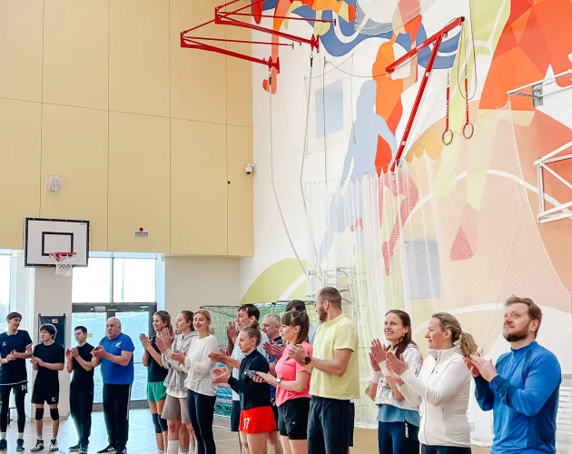 В Образовательном комплексе «Точка будущего» состоялся VI Открытый турнир по волейболу среди взрослых команд