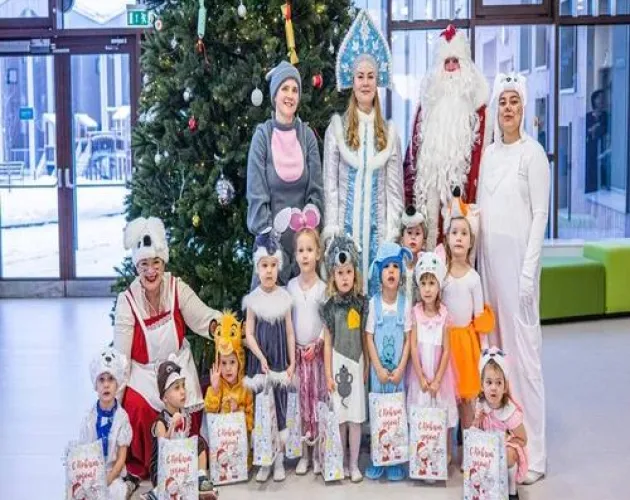 Новогодние утренники прошли в детском саду «Точки будущего»
