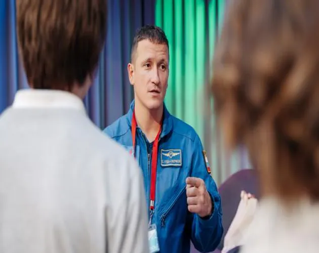 В «Точке будущего» прошла встреча с космонавтом-испытателем Сергеем Кудь-Сверчковым
