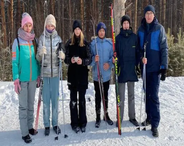 Ученики «Точки будущего» выступили в первенстве Октябрьского округа Иркутска по лыжным гонкам среди школьников